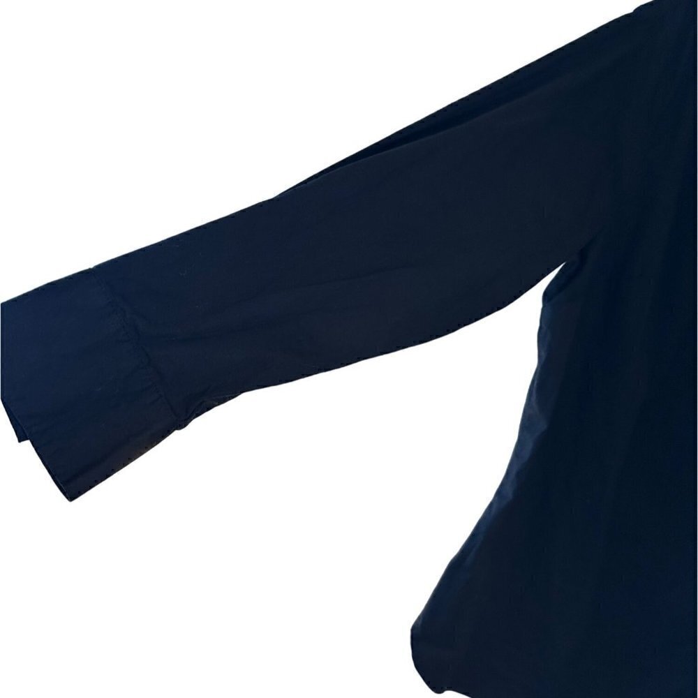 Isaac Mizrahi Live! Women's Long Sleeve Woven Black Tunic Blouse Size 20W - Picture 3 of 8